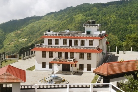 
	
The four-story, 100-bed residential drug rehabilitation facility is located atop Hubbard’s Peak, the summit dedicated in honor of humanitarian L. Ron Hubbard for his development of the drug rehabilitation technology used by Narconon.

	